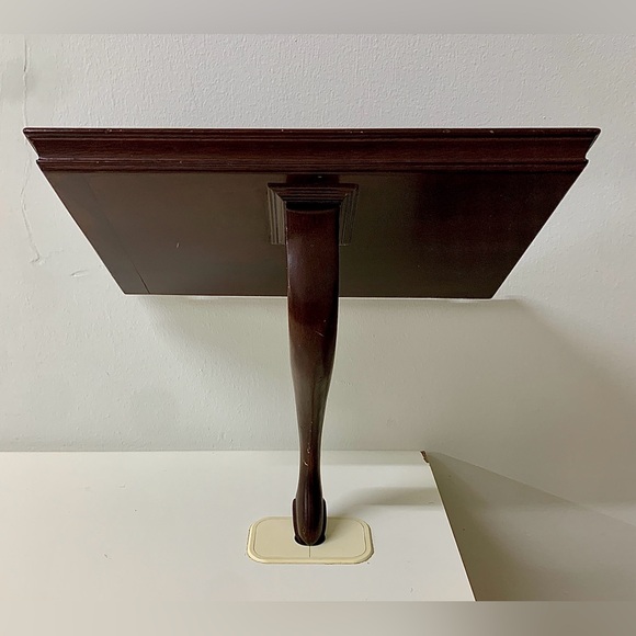 Vtg Virginia Metalcrafters Colonial Williamsburg Mahogany Chippendale Wall Shelf - Picture 2 of 16